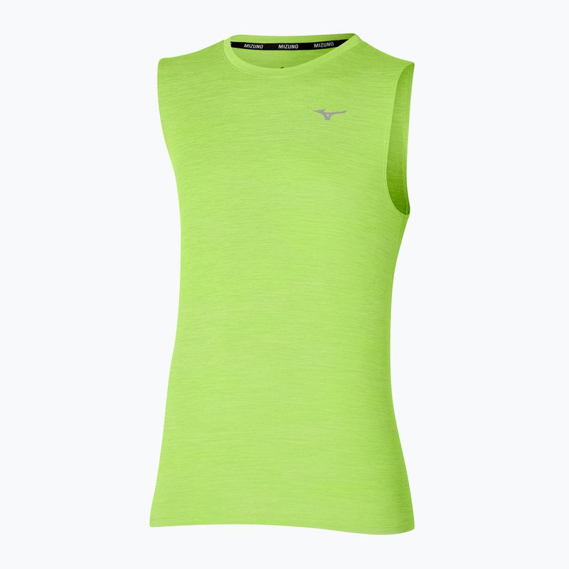 Men's Mizuno Impulse Core lime running shirt