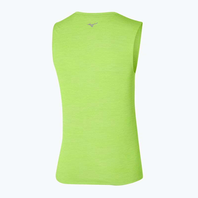 Men's Mizuno Impulse Core lime running shirt 2