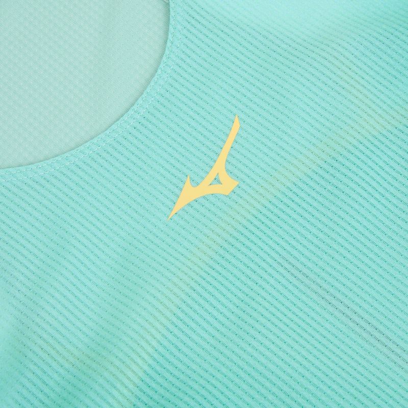 Women's running tank top Mizuno Aero Tank blue turquoise 3
