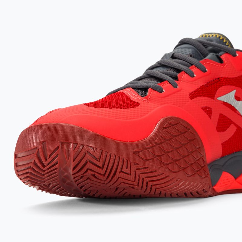 Men's tennis shoes Mizuno Wave Enforce Tour AC radiant red/white/ebony 9
