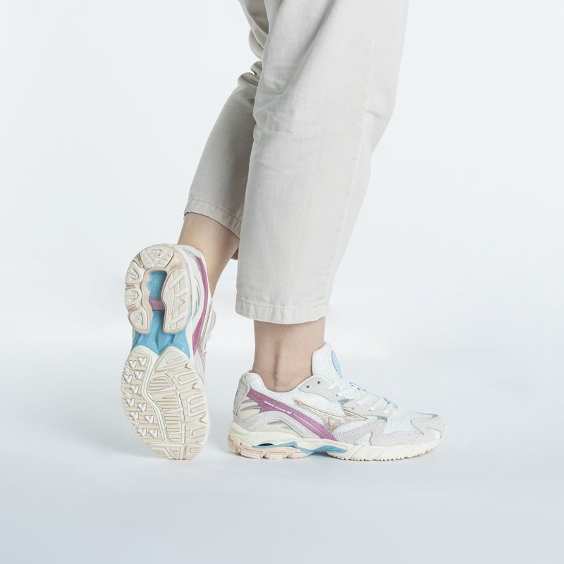 Women's shoes Mizuno Wave Rider 10 white sand/shifting sand/snow white 2