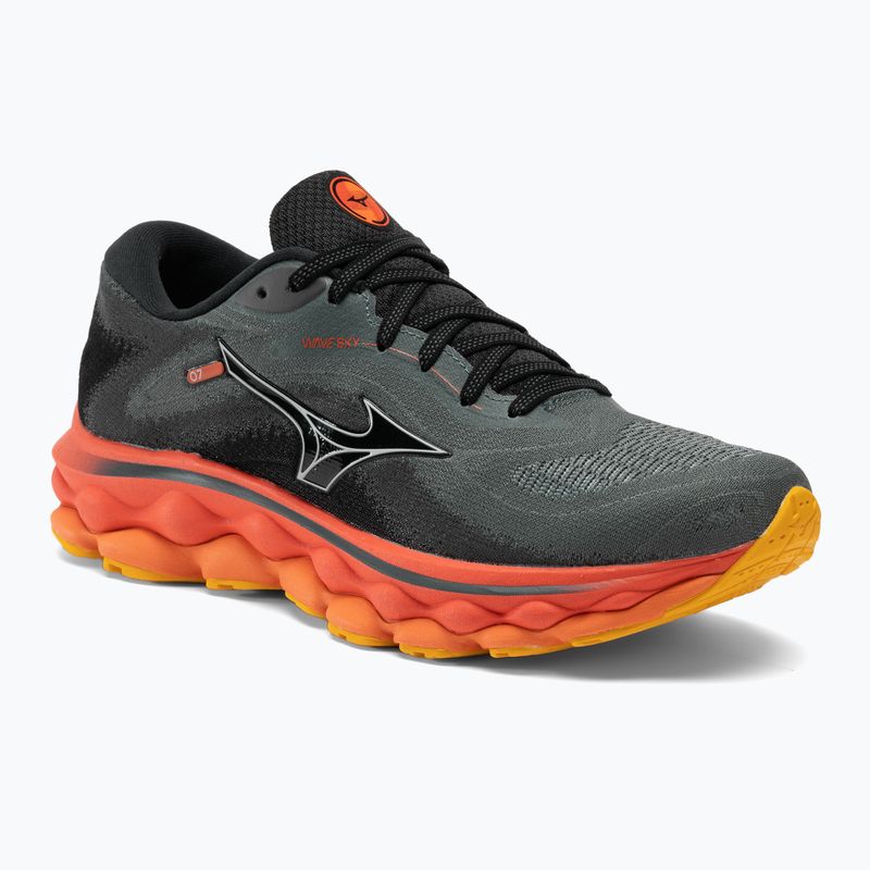 Men's running shoes Mizuno Wave Sky 7 turbulence/nickel/hot coral