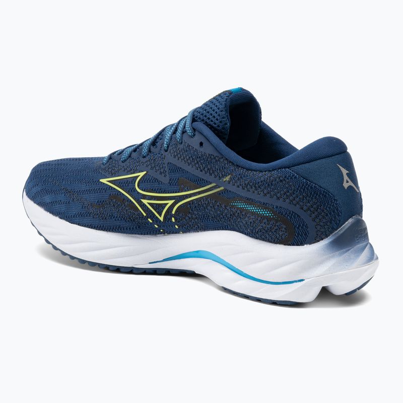 Men's running shoes Mizuno Wave Rider 27 navy peony/sharp green/swim cap 3