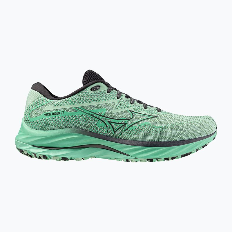 Men's running shoes Mizuno Wave Rider 27 grayed jade/black oyster/jade cream