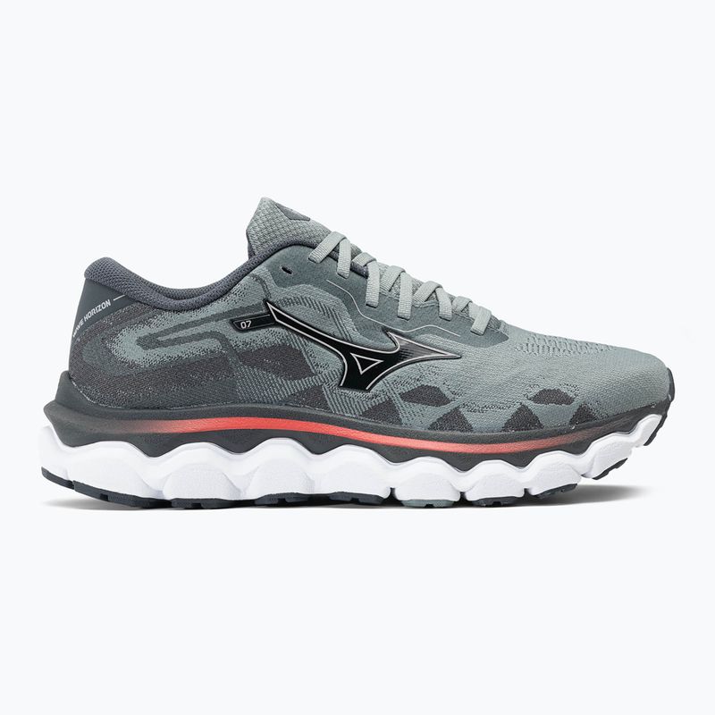 Men's running shoes Mizuno Wave Horizon 7 lead/nickel/cayenne 2