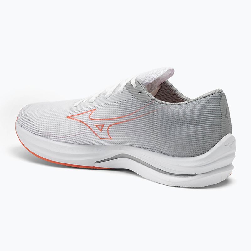 Men's running shoes Mizuno Wave Rebellion Sonic 2 white/hot coral/harbor mist 3