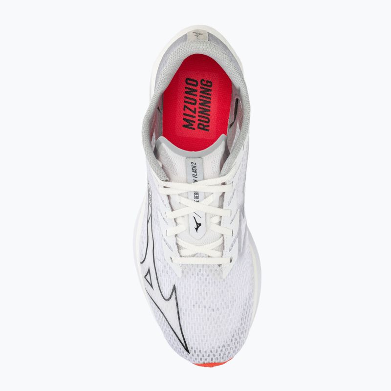 Men's running shoes Mizuno Wave Rebellion Flash 2 white/black/harbor mist 5
