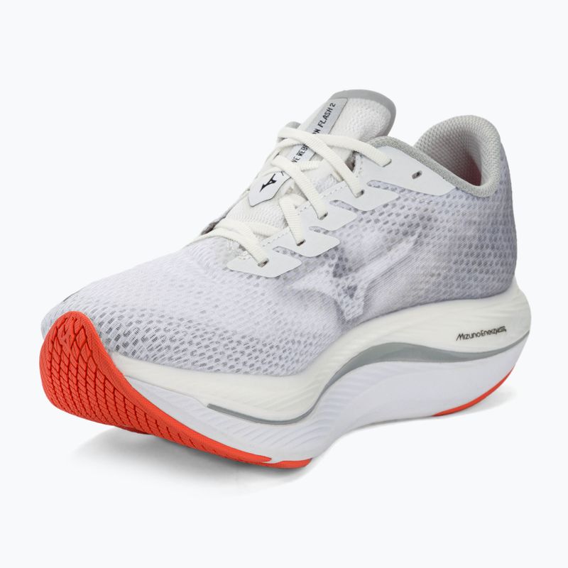 Men's running shoes Mizuno Wave Rebellion Flash 2 white/black/harbor mist 7