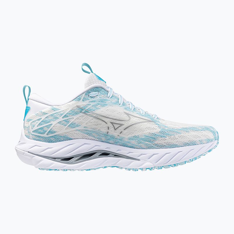 Mizuno Wave Inspire 20 SP white/silver/blue glow running shoe 10