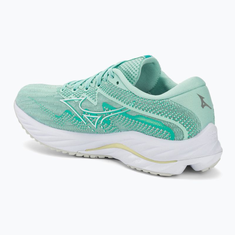 Women's running shoes Mizuno Wave Rider 27 eggshell blue/white/anise flower 4