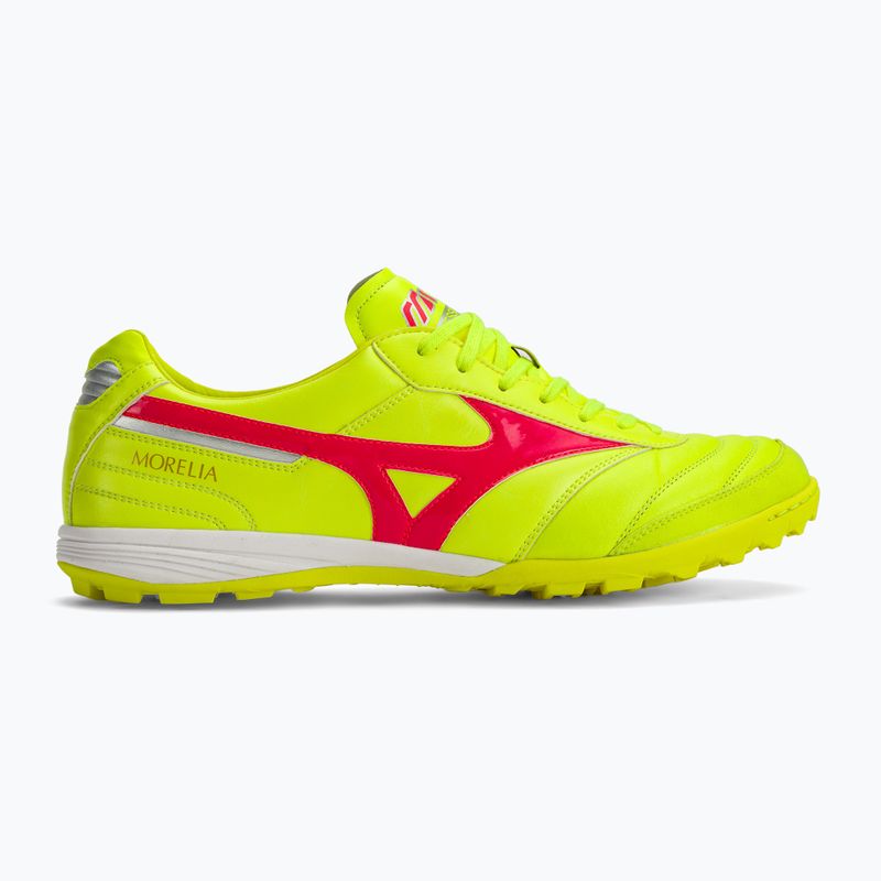Mizuno Morelia Sala Elite TF safety yellow/fiery coral 2/galaxy silver men's football boots 2