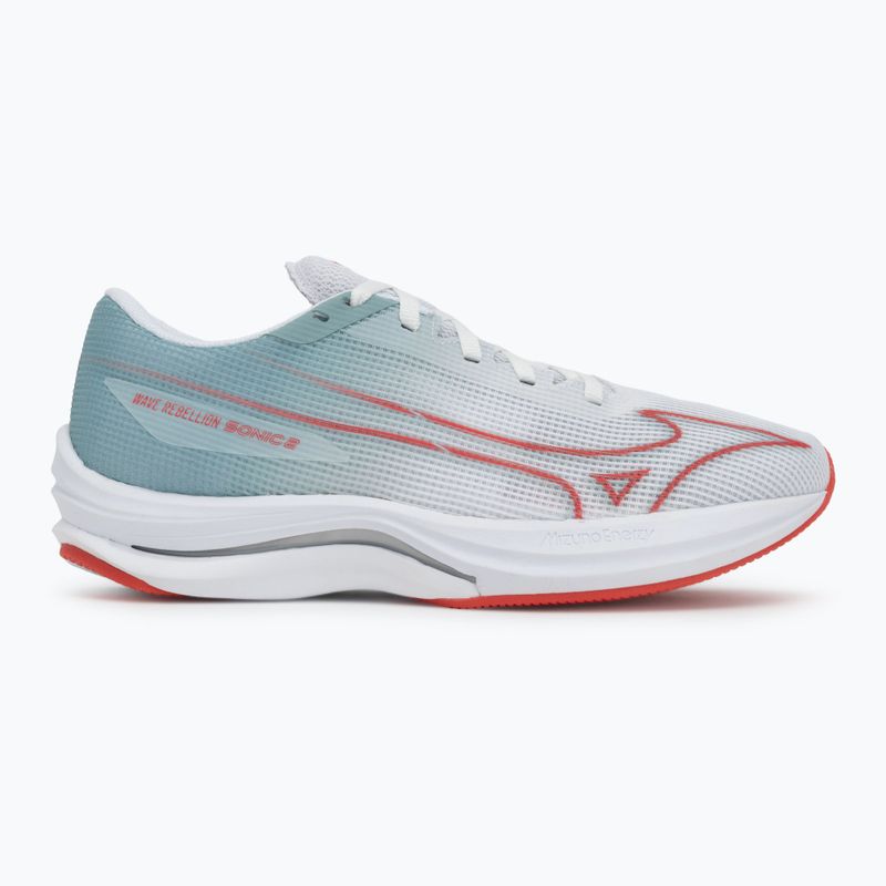 Women's running shoes Mizuno Wave Rebellion Sonic 2 river white/cayenne/gray mist 2