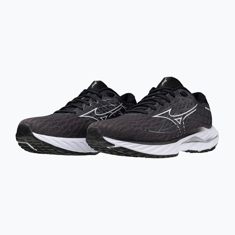 Women's running shoes Mizuno Wave Inspire 20 ebony/ white/ black 8