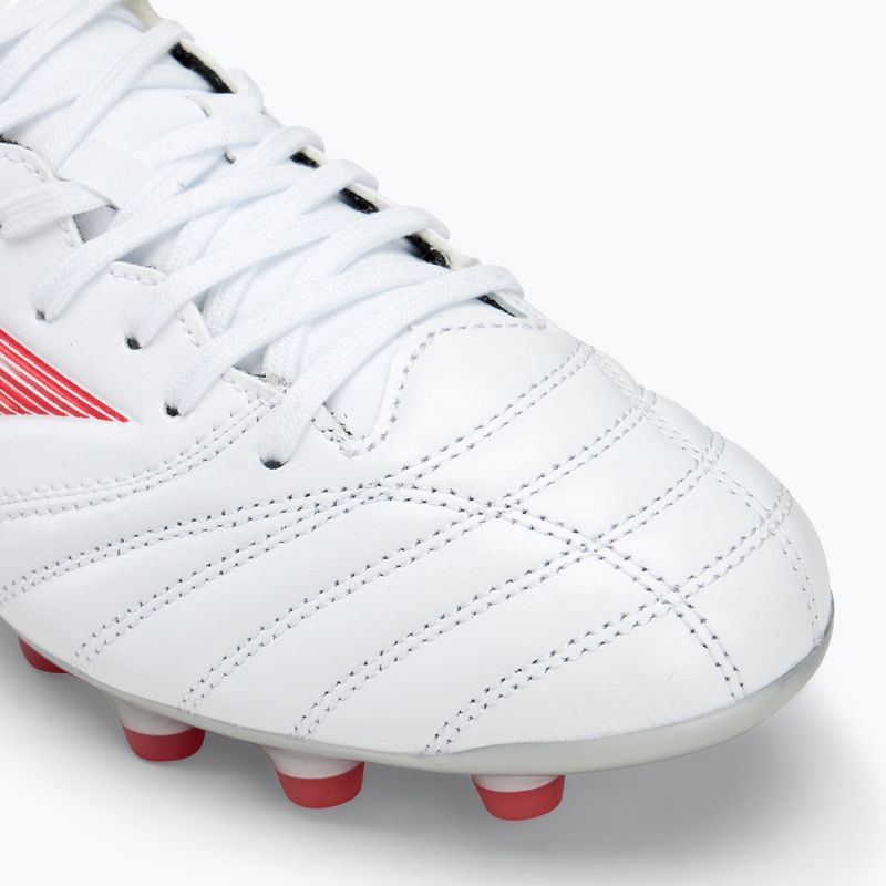 Men's Mizuno Morelia Neo IV Pro MD football boots white/ radiant red/ hot coral 7