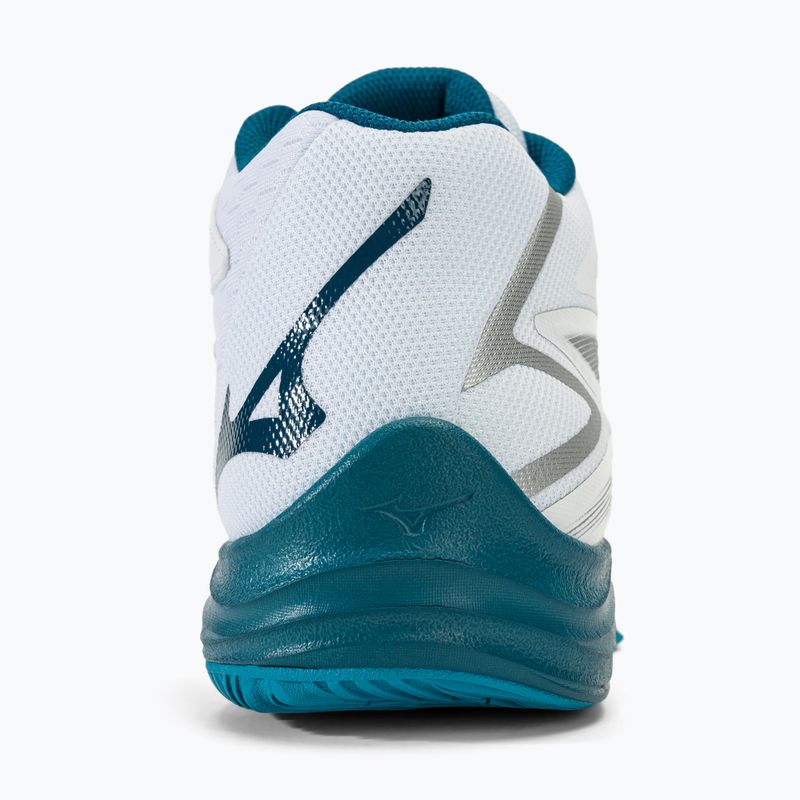 Men's volleyball shoes Mizuno Thunder Blade Z Mid white/sailor blue/silver 6