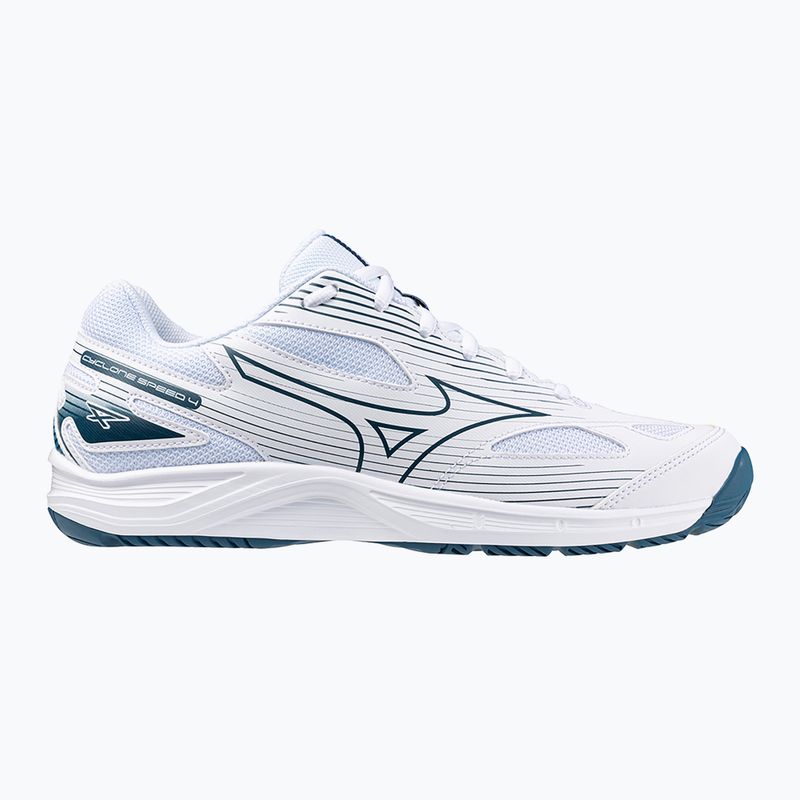 Men's volleyball shoes Mizuno Cyclone Speed 4 white/sailor blue/silver 8