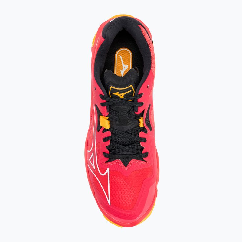 Mizuno Wave Lightning Z8 volleyball shoes radiant red/ white/ carrot curl 5