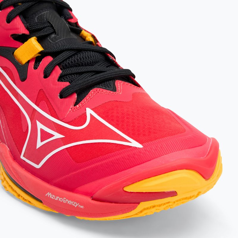 Mizuno Wave Lightning Z8 volleyball shoes radiant red/ white/ carrot curl 7