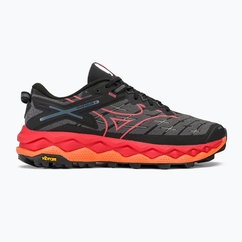 Men's running shoes Mizuno Wave Mujin 10 black/cayenne/nasturtium 2