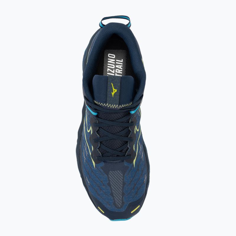 Men's running shoes Mizuno Wave Mujin 10 dress blues/sharp green/swim cap 5