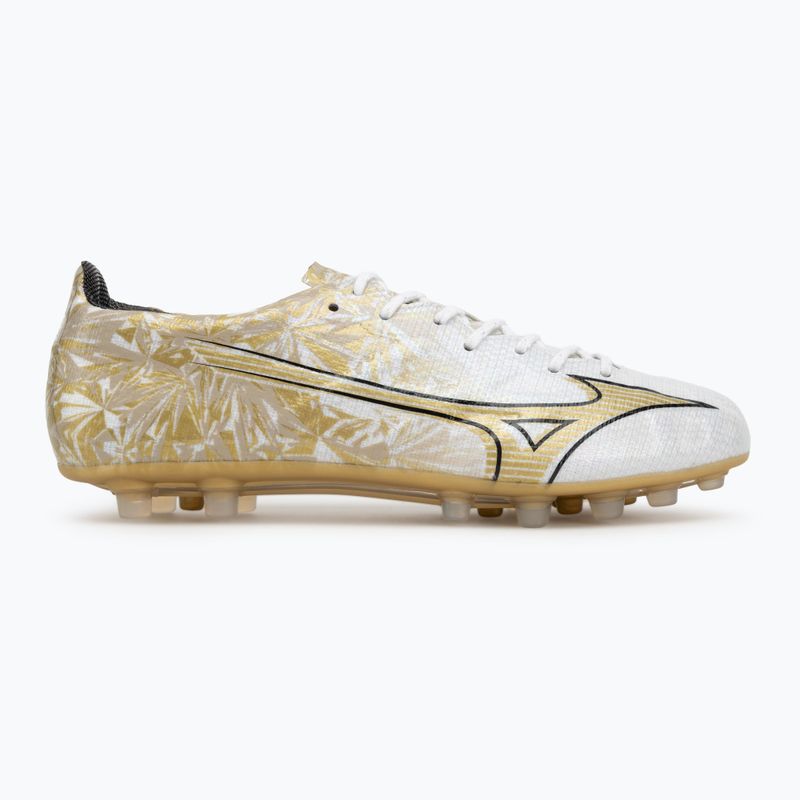 Men's football boots Mizuno Alpha Japan AG white/ge gold/black 2