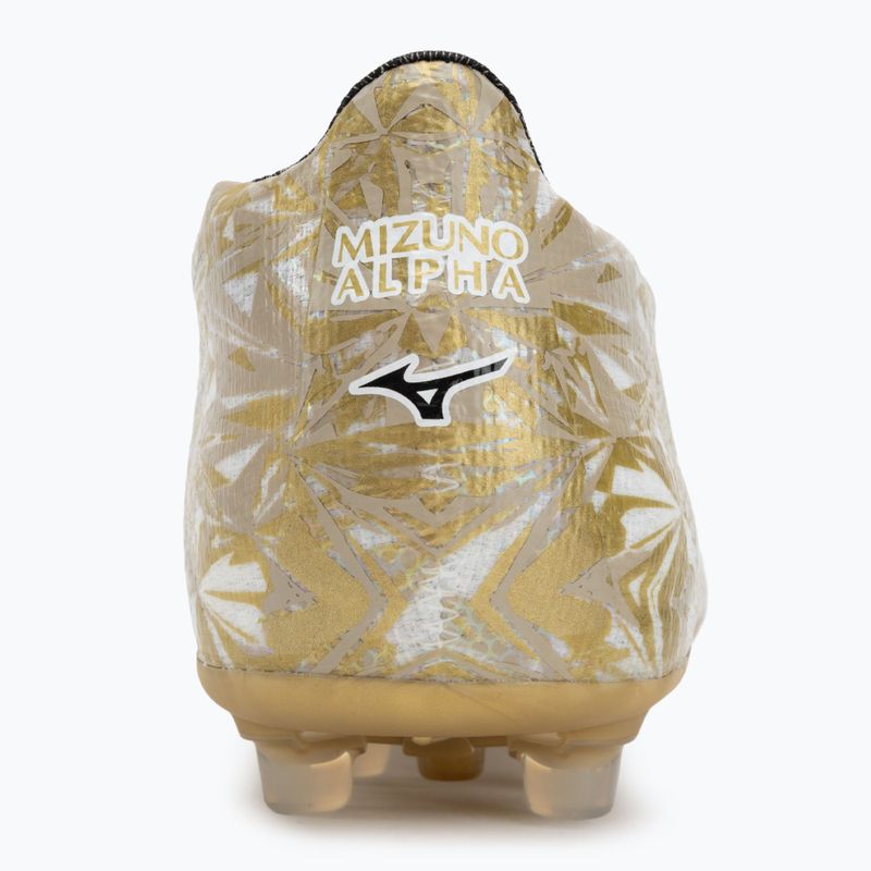 Men's football boots Mizuno Alpha Japan AG white/ge gold/black 6