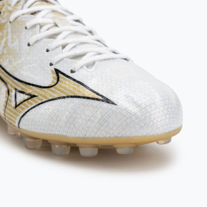 Men's football boots Mizuno Alpha Japan AG white/ge gold/black 7