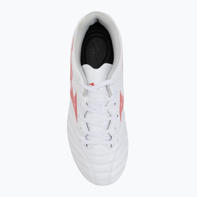 Mizuno Monarcida Neo III Select Jr MD children's football boots white/radiant red 5