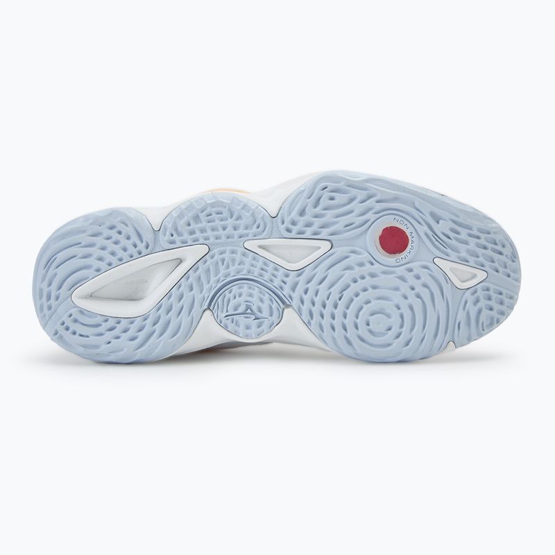 Women's volleyball shoes Mizuno Wave Momentum 3 white/ navy peony/ peach parfait 4