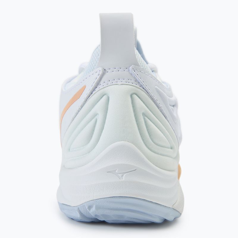 Women's volleyball shoes Mizuno Wave Momentum 3 white/ navy peony/ peach parfait 6