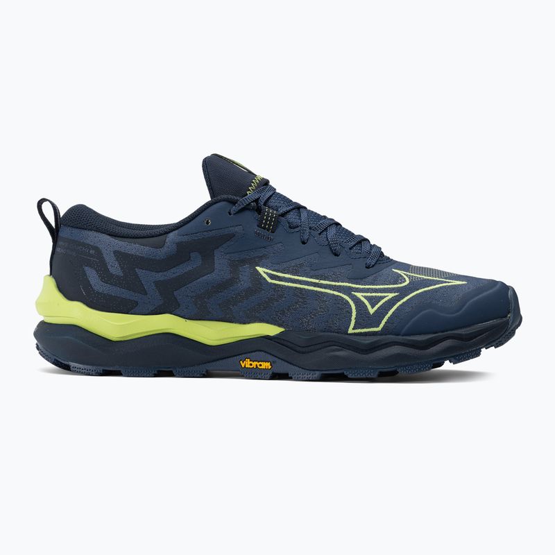 Men's running shoes Mizuno Wave Daichi 8 navy peony/sharp green/dress blues 2