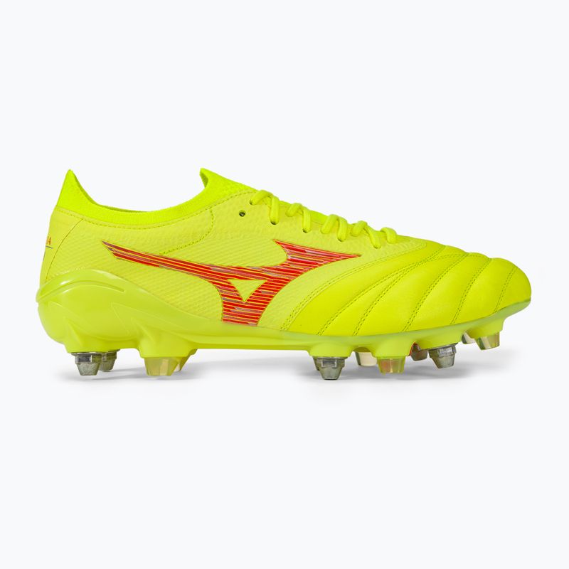 Mizuno Morelia Neo IV Β Japan Mix safety yellow/flery coral 2/safety yellow men's football boots 2
