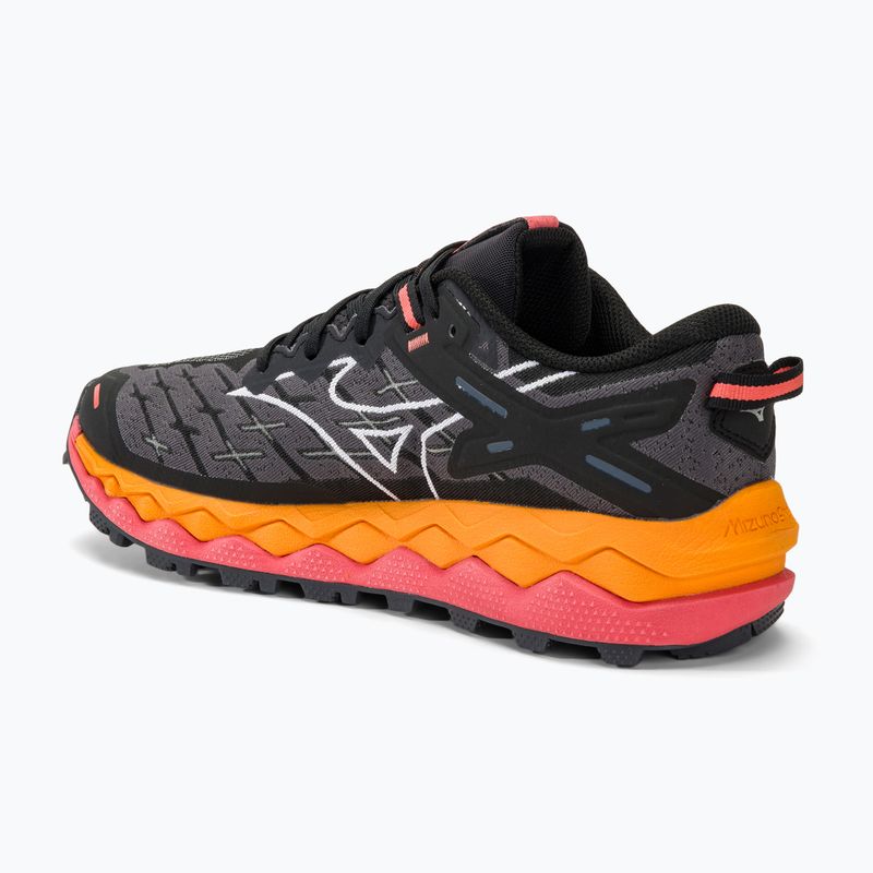 Women's running shoes Wave Mujin 10 black/white/hot coral 3