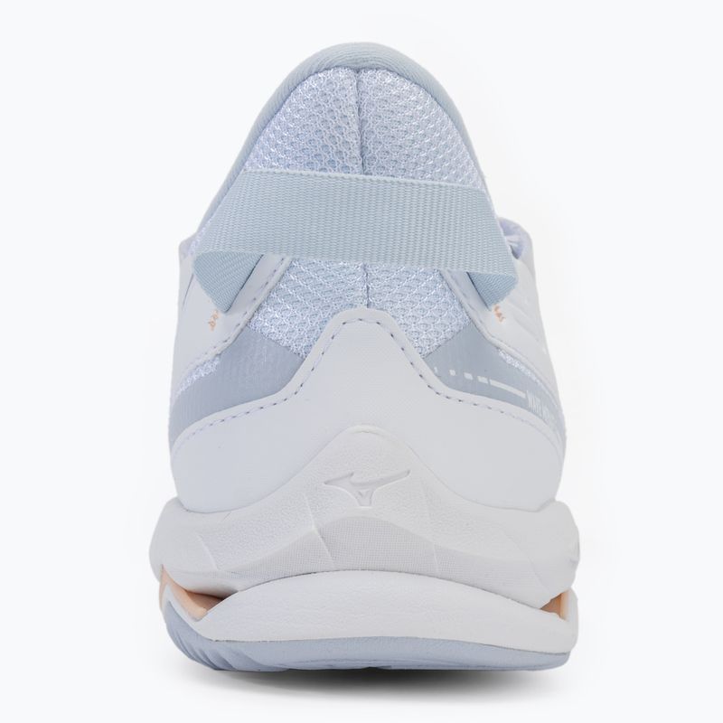 Women's handball shoes Mizuno Wave Mirage 5 white/navy peony/peach parfait 6