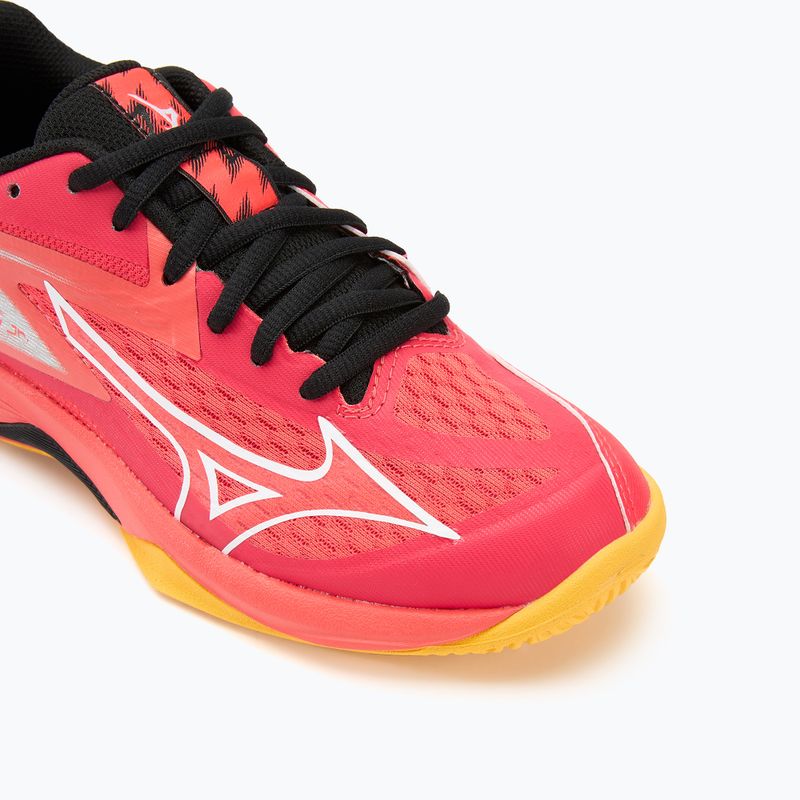 Mizuno Lightning Star Z7 radiant red/white/carrot curl children's volleyball shoes 7