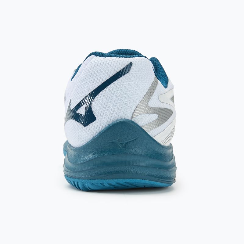 Mizuno Lightning Star Z7 white/sailor blue/silver children's volleyball shoes 6