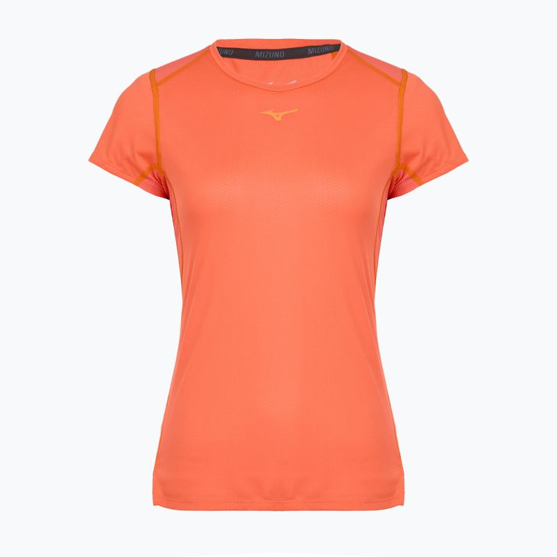 Women's running top Mizuno DryAeroFlow Tee nasturtium