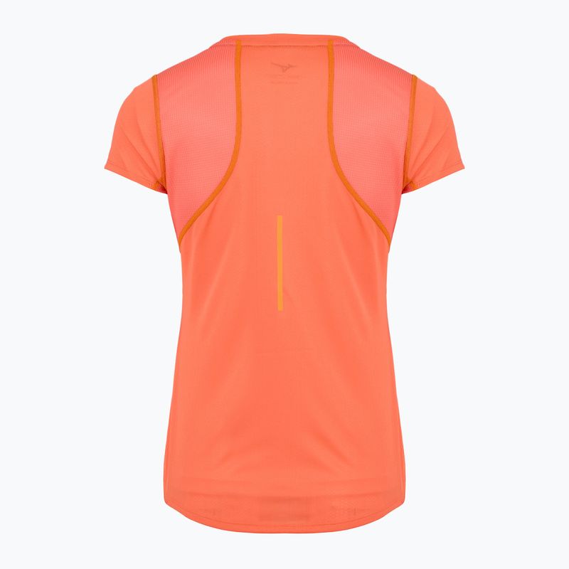 Women's running top Mizuno DryAeroFlow Tee nasturtium 2