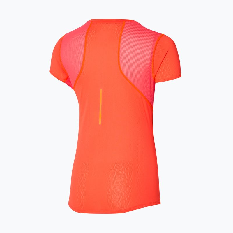 Women's running T-shirt Mizuno DryAeroFlow Tee nasturtium 2