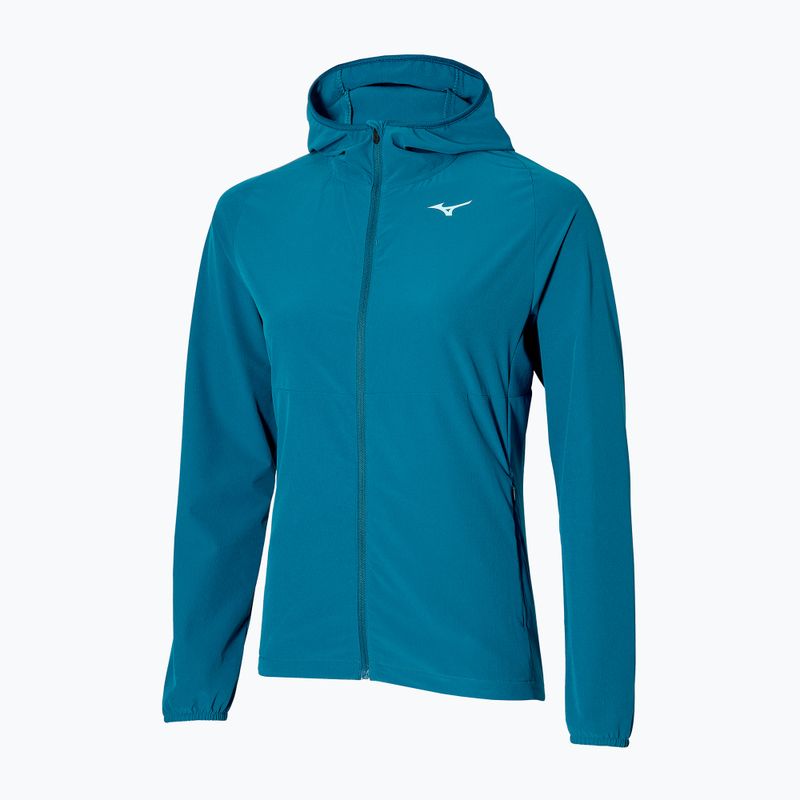 Women's running jacket Mizuno Alpha Jacket moroccan blue