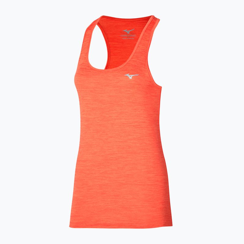 Women's running tank top Mizuno Impulse Core Tank nasturtium