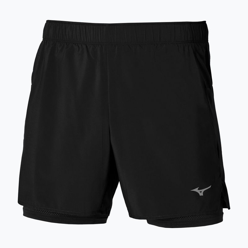 Men's Mizuno Core 5.5" 2IN1 running shorts black