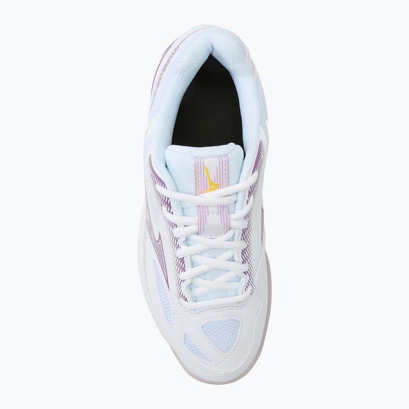 Mizuno Stealth Star 2 handball shoes white/patrician purple/quince 5