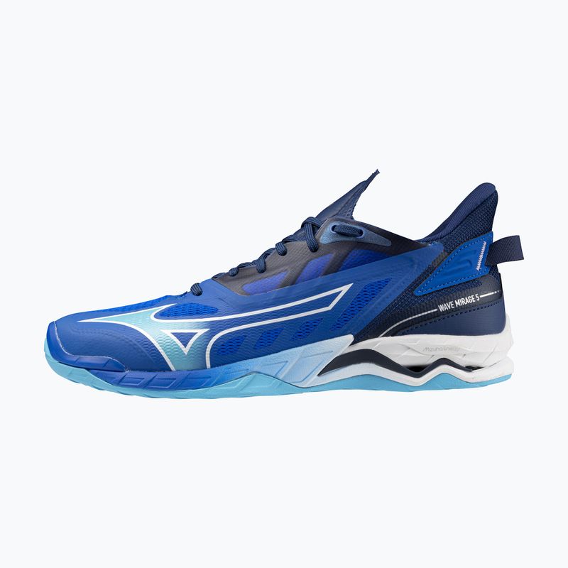 Men's handball shoes Mizuno Wave Mirage 5 mugen blue/white/estate blue 8