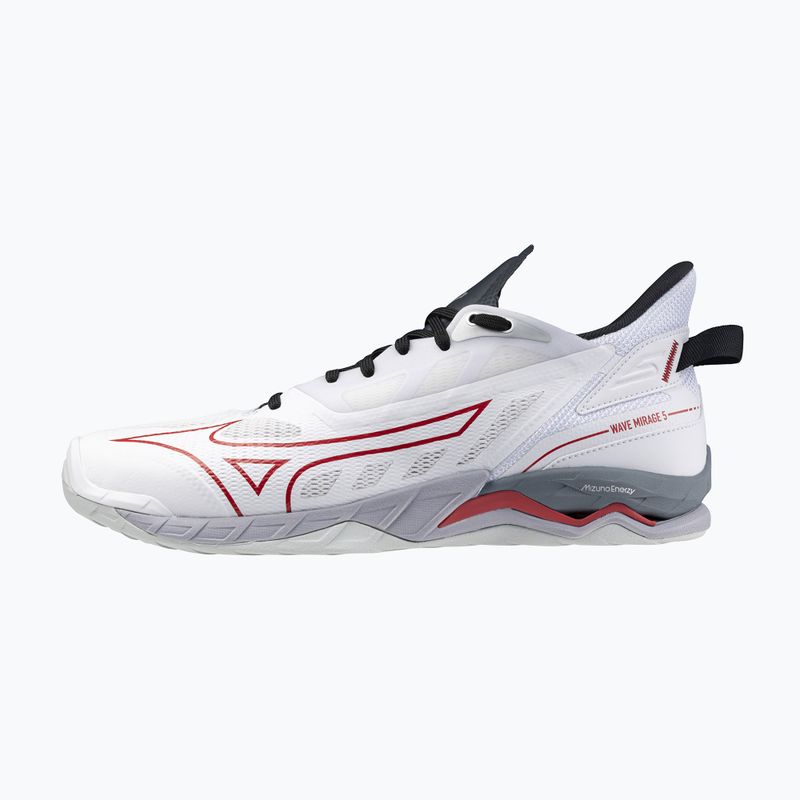 Men's handball shoes Mizuno Wave Mirage 5 white/salsa/black 8