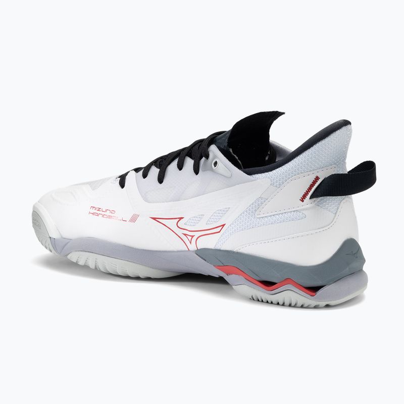 Men's handball shoes Mizuno Wave Mirage 5 white/salsa/black 3