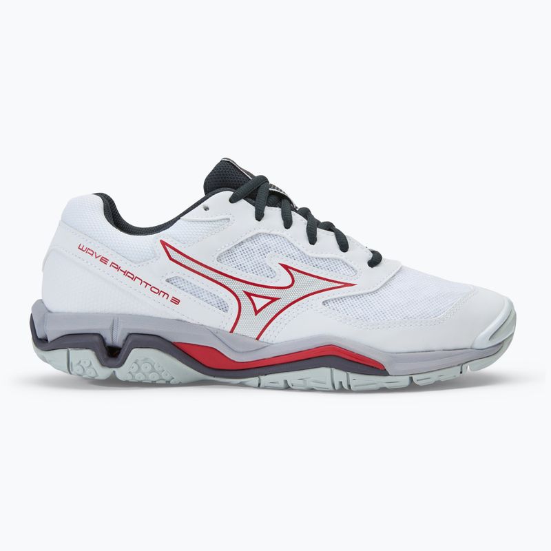 Men's handball shoes Mizuno Wave Phantom 3 white/salsa/black 2