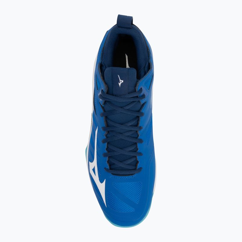 Women's volleyball shoes Mizuno Wave Dimension Mid mugen blue/white/estate blue 5