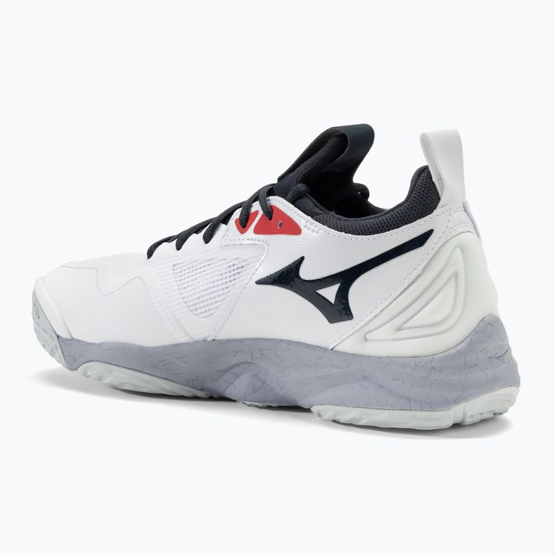 Men's volleyball shoes Mizuno Wave Momentum 3 white/salsa/black 3