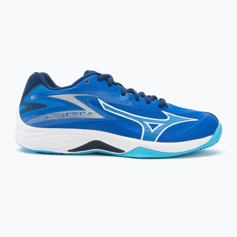 Mizuno Lightning Star Z7 children's volleyball shoes mugen blue/white/estate blue 2